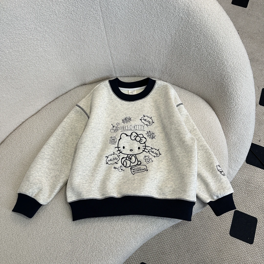 【2024冬季新品】青少年冬季休闲百搭圆领卡通时尚卫衣HWD085