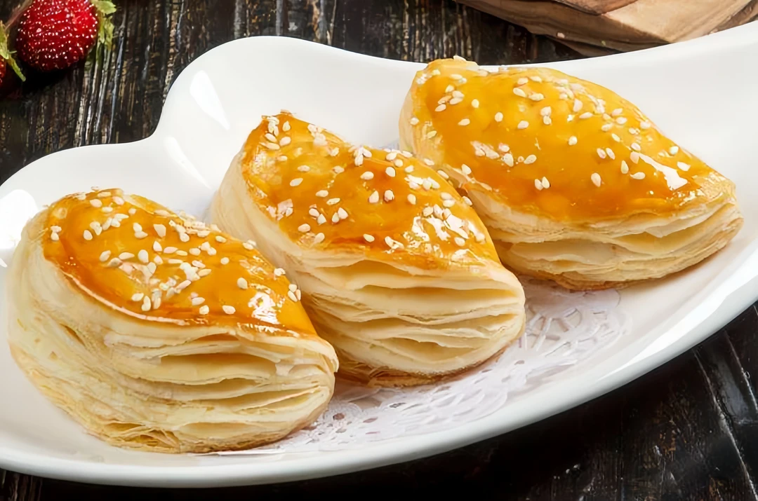 台州特色小吃手工现做现烤榴莲酥老式糕点美食