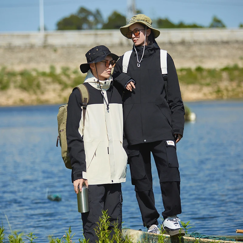 JORDI MONOPO新款三合一户外夹克外套高品情侣款户外轻潮外套Q