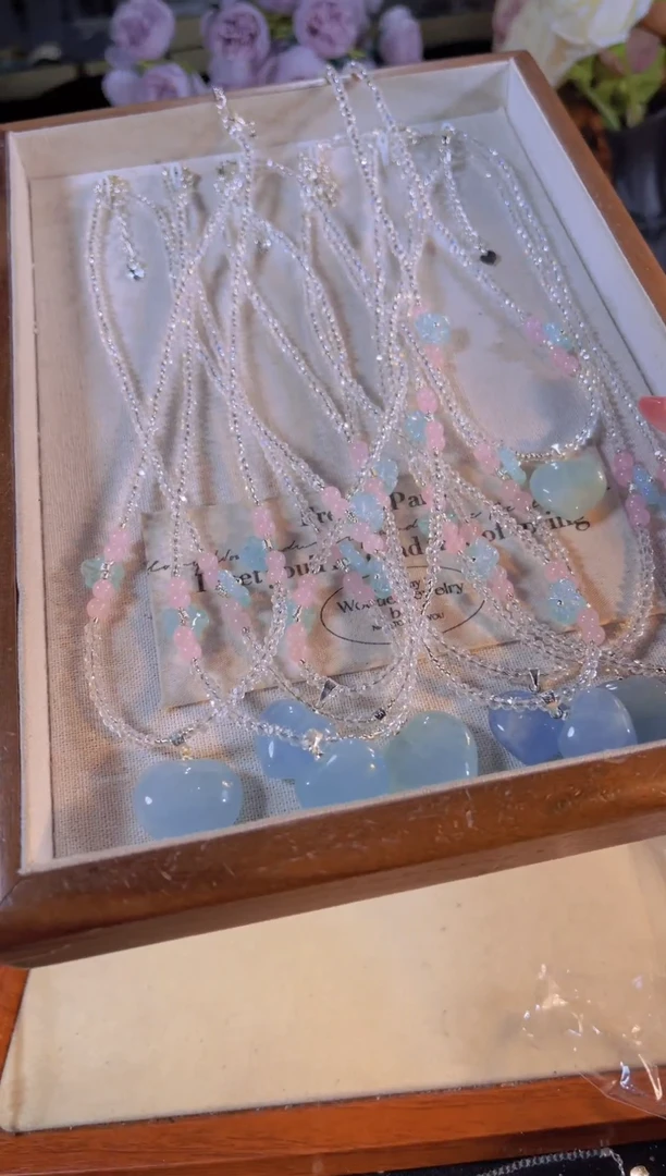 【闪购商品】海蓝宝石项链未镶嵌多样性发货其一