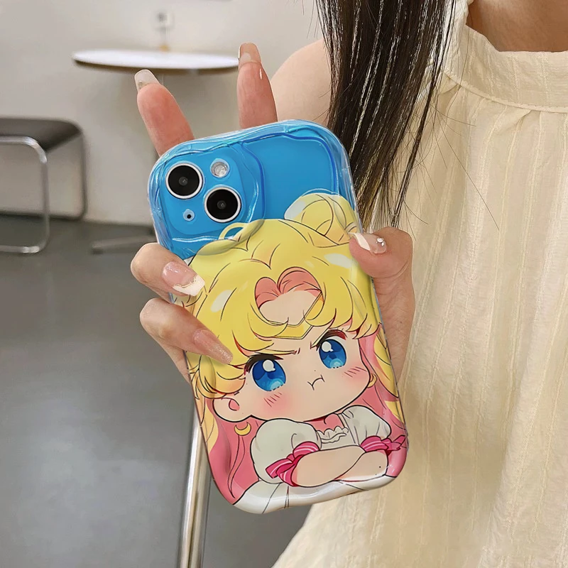 日韩卡通美少女iPhone14苹果13promax动漫11/12手机壳XSXR软7p女