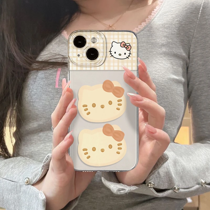 卡通可爱kitty苹果13promax手机壳iPhone14/15小众12/11全包XR/XS