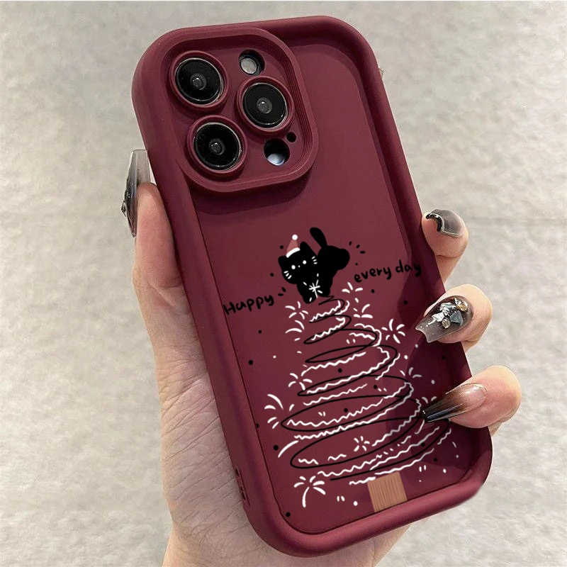 苹果oppo华为vivo小米猫咪圣诞树iPhone15手机壳13/11全包14防摔