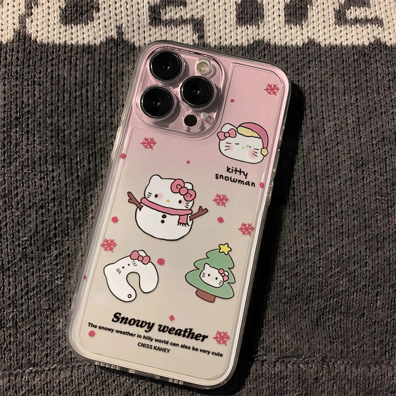 ins渐变kitty苹果15卡通iPhone13/14少女12/11软华为vivo小米oppo