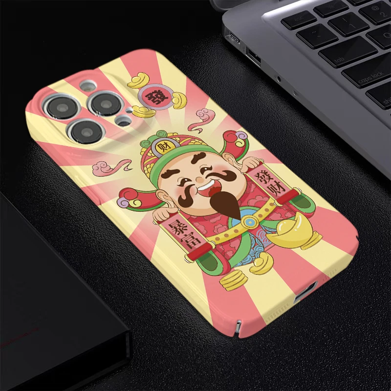 苹果OPPO华为VIVO小米暴富财神爷iPhone15手机壳14新款13 11硬12