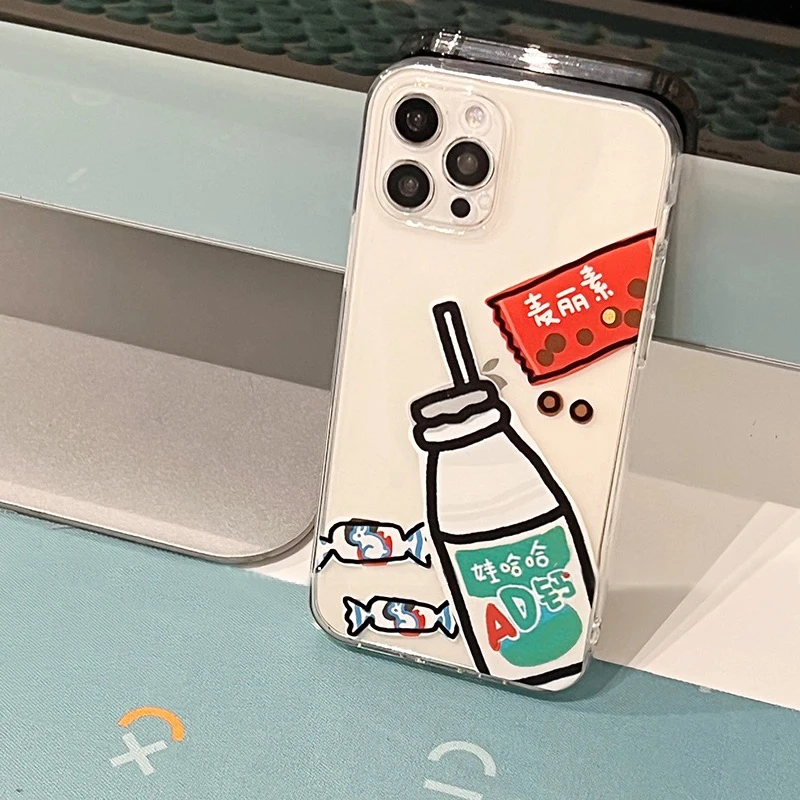 创意娃哈哈iPhone15手机壳苹果13/14太空11软壳华为vivo小米oppo
