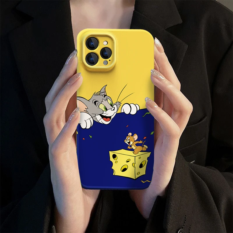 苹果OPPO华为VIVO小米汤姆杰瑞iPhone14菲林壳11/15手机壳13/12硬
