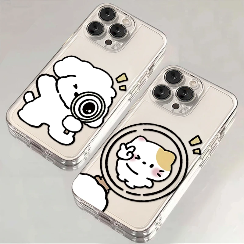 ins趣味猫狗iPhone15苹果13手机壳12/14情侣11软华为vivo小米oppo