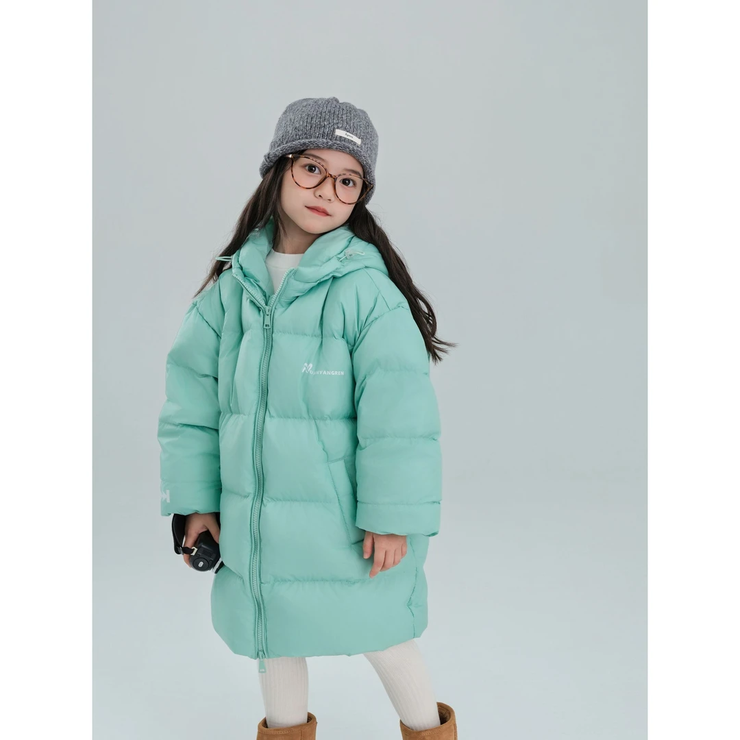 【亚帕奇】Y005中长款儿童羽绒服