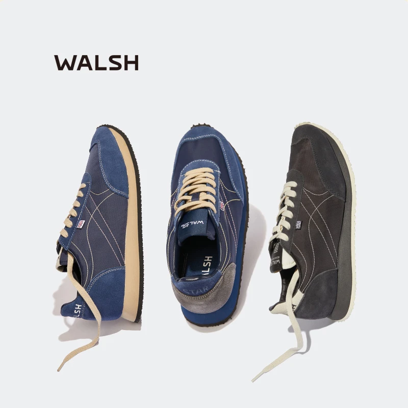 Norman Walsh【宋佳同款】TDL地铁系列复古休闲男女款小蓝鞋跑步鞋