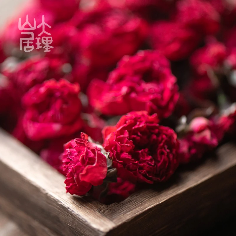 大理山居冻干金边玫瑰花冠无熏硫云南干花天然24新货花茶保鲜盒装