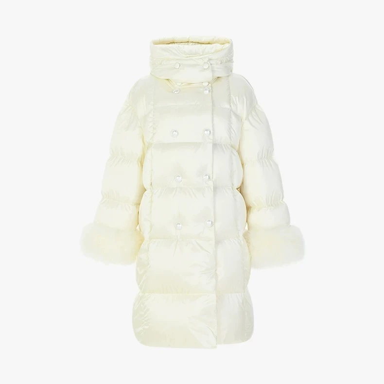 24冬摩登浪漫茧型羽绒服中长款冬季FF24D31DC407