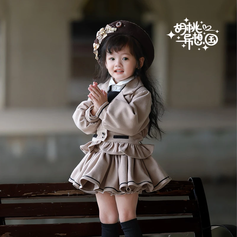 【年中秋冬款清仓】包含微瑕   摩卡英式学院风套装