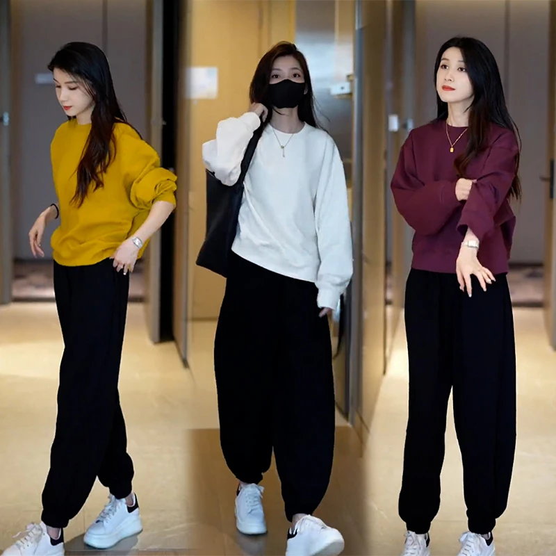 秋装搭配一整套小个子穿搭秋季新款女装套装大码女装胖mm两件套