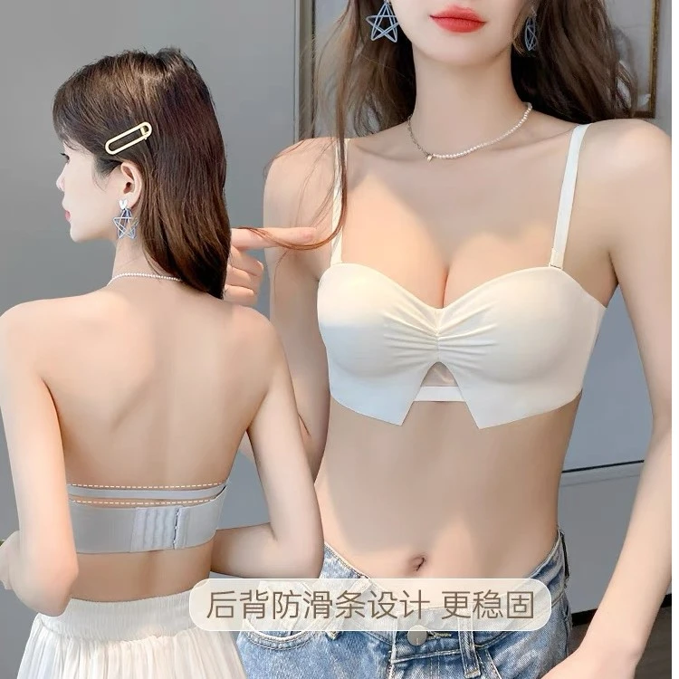 半杯少女生小胸聚拢上托内衣无钢圈多情猫显大aa杯平胸专用背