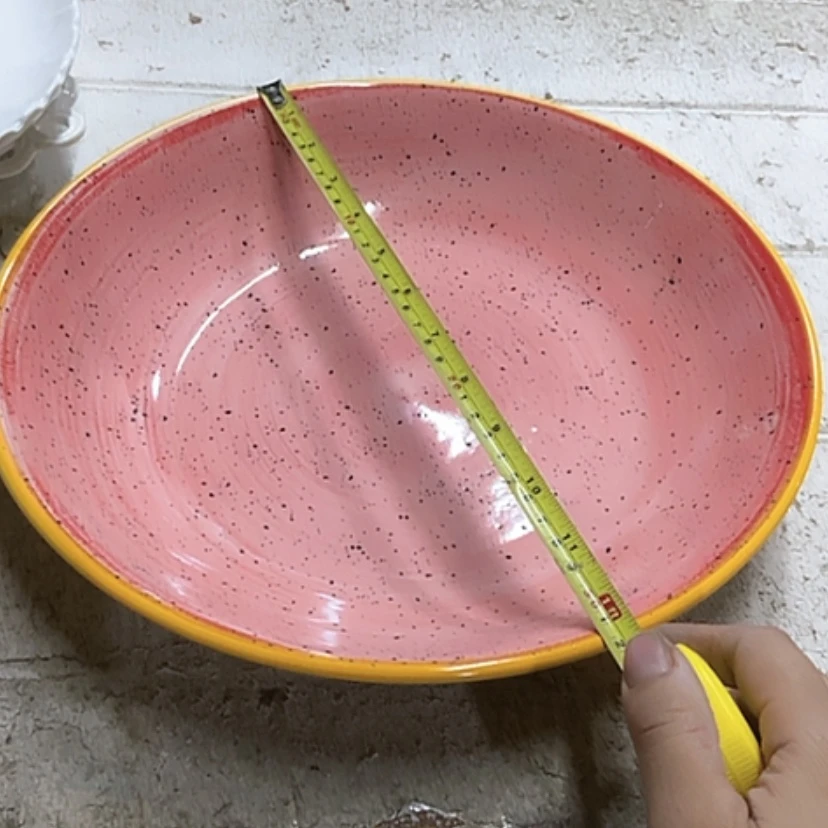 【闪购商品】陶瓷微瑕疵大盘,美式