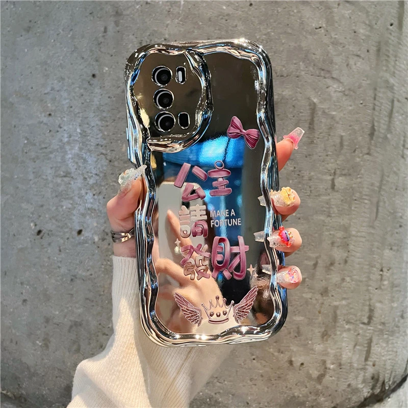 【vivot1】手机壳vivot1公主请发财电镀软硅胶网红女防摔套新年壳子