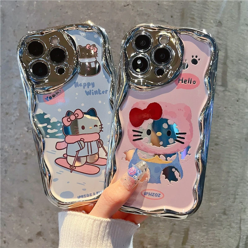滑板猫咪苹果15手机壳硅胶华为荣耀oppovivo小米iphone13女款