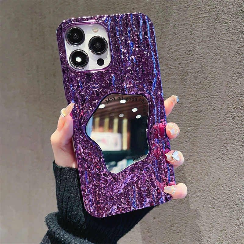 适用苹果14手机壳立体岩石iphone13华为荣耀oppovivo女款网红防摔