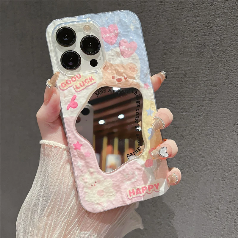 适用苹果14手机壳岩石iphone13华为荣耀oppovivo女款网红卡通防摔