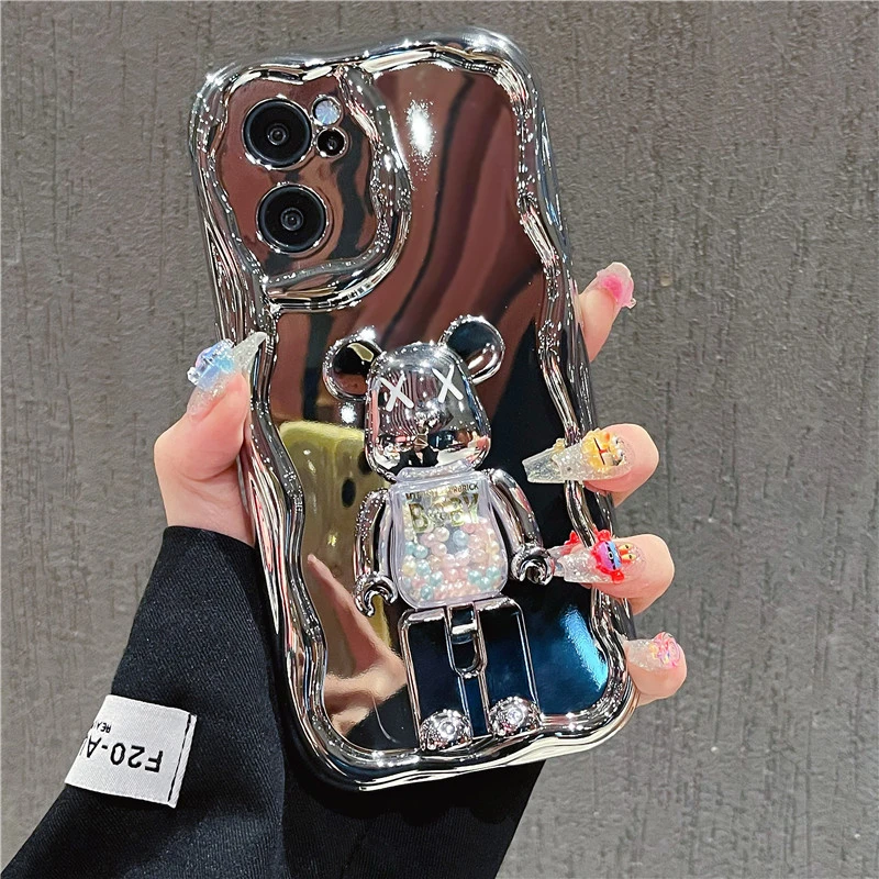 适用【opporeno7】手机壳reno7pro潮牌暴力熊男女款软硅胶网红防摔