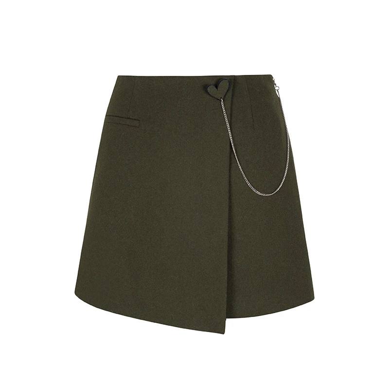 【品牌】商场同款新品TR面料搭片式A版短裙N1710A34525