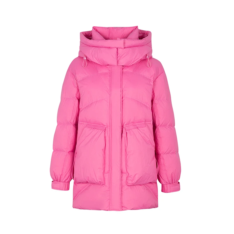 【品牌】商场同款新品防风保暖斜插口袋鸭绒服N0910A34975