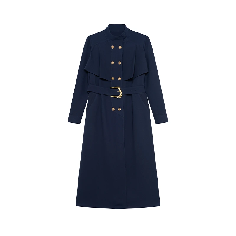 【九月专属】商场同款新品时尚优雅风衣式连衣裙N192A31073