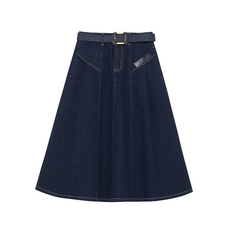 【小花专属】商场同款新品高腰显瘦A版牛仔半裙N162A31173