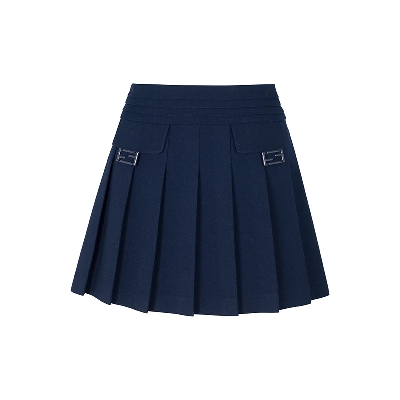 【小余专属】商场同款冬季新品精纺TR百褶短裙N1710A34527