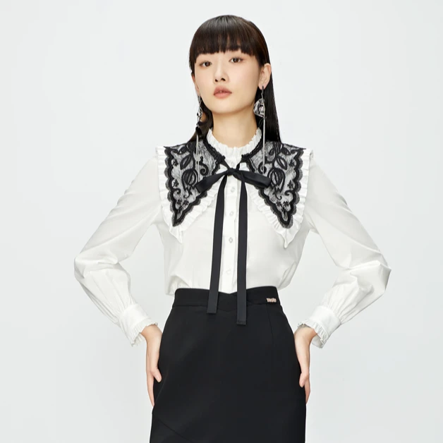 【小花专属】商场同款新品小复古风重工刺绣衬衫N043A31265