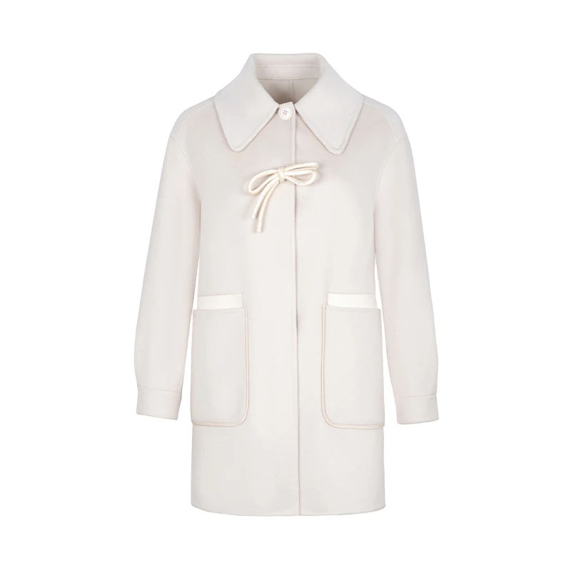 【黄蓉推荐】商场同款一手长A版落肩双面呢大衣N2110A34556