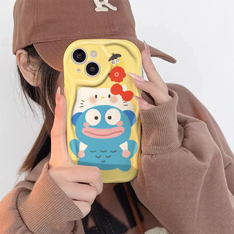 新款苹果iphone15软壳OPPO荣耀华为小米vivo奶油手机壳个性创意女