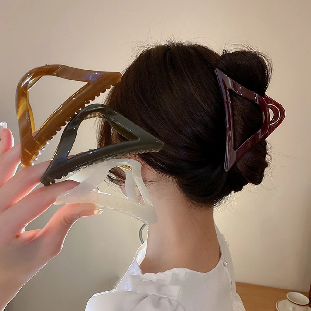 非金属树脂发饰 韩国东大门网红后脑勺抓夹头饰简约ins气质鲨鱼夹