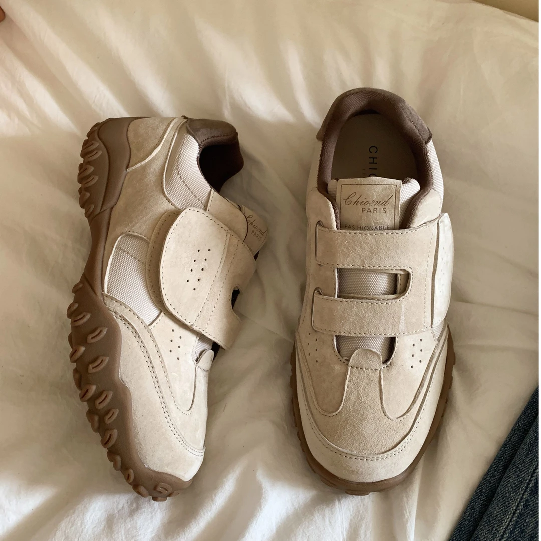 南风Chio2nd 德训鞋女chic鞋秋冬软底运动休闲鞋