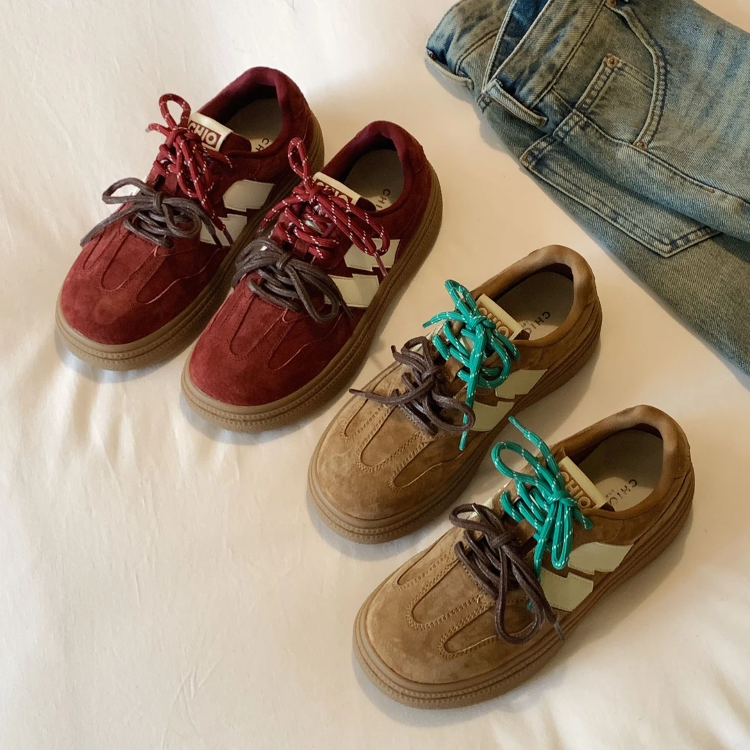 南风Chio2nd 德训鞋女休闲运动鞋软底美式阿甘鞋