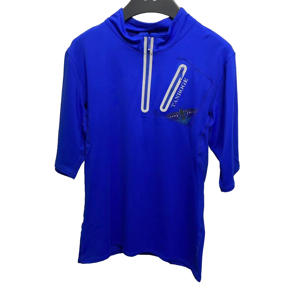 mw08添波奇运动男款瑜伽短袖T恤时尚户外夏季休闲翻领半袖透气