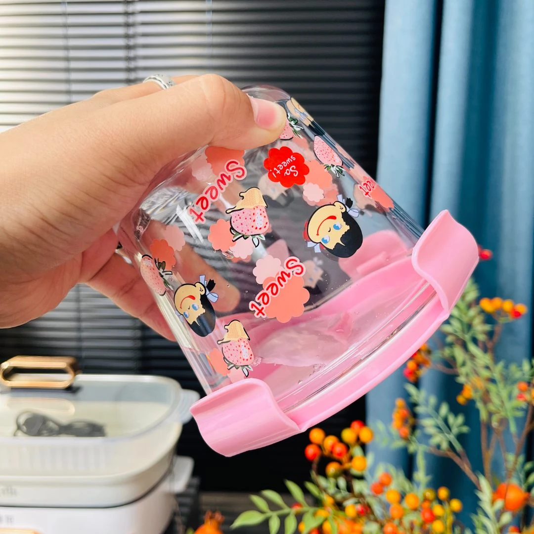 耐热圆形防漏小女孩汤桶