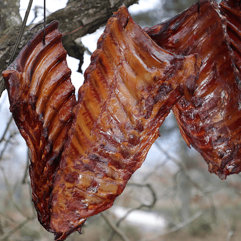 【直播现称】柴火烟熏腊排骨腊味精选中排子排传统工艺香浓腊肉1