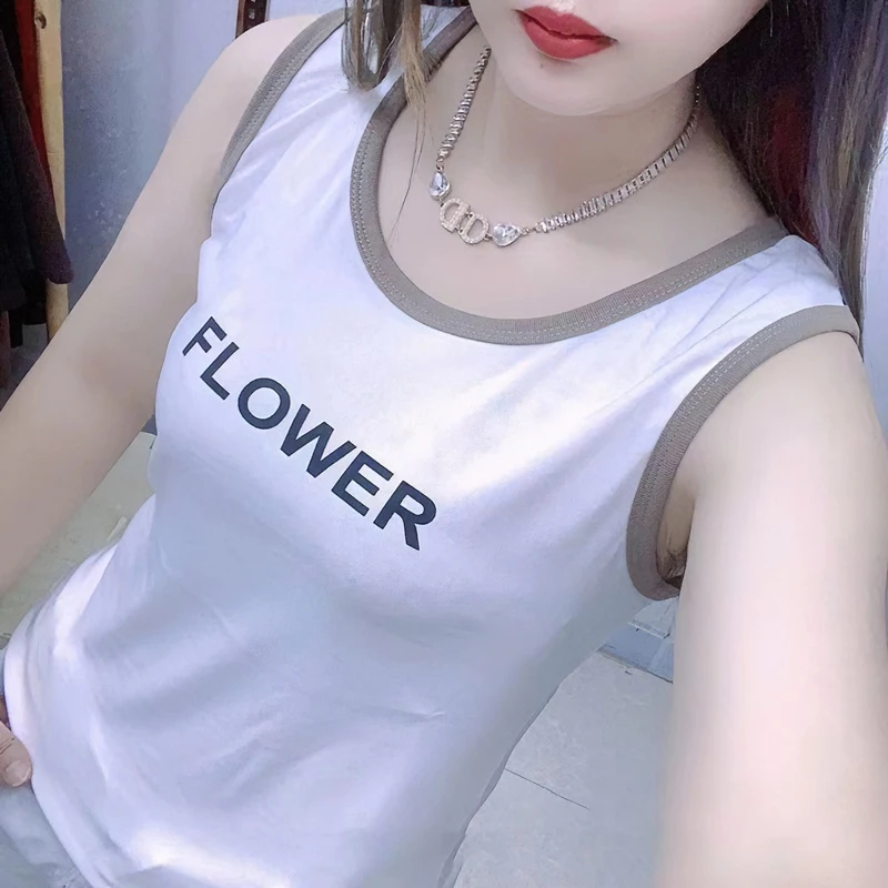 100%纯棉吊带背心女春夏秋季防走光内搭修身外穿打底无袖上衣薄款