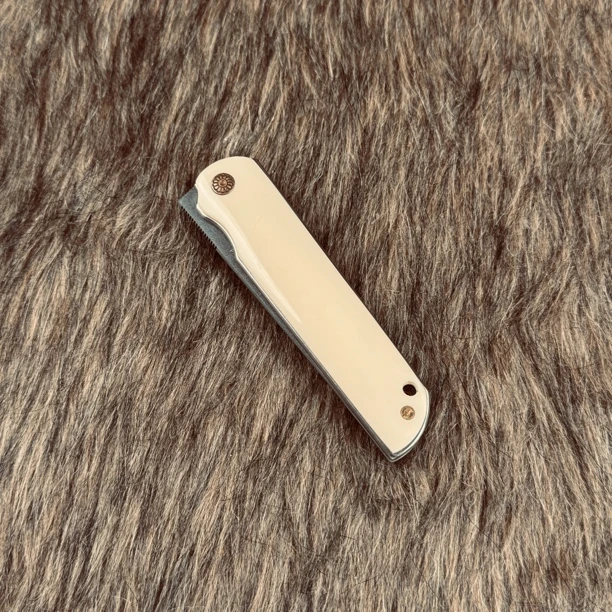 【定制】骨柄sdk-11三枚合喷砂刃手工锻刀