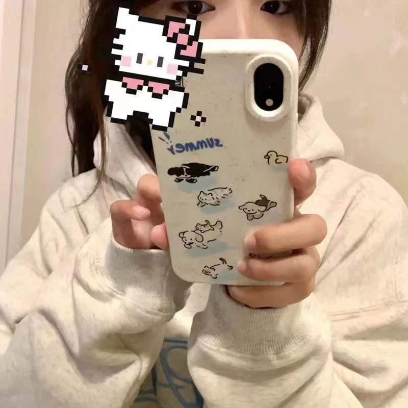 游泳小狗适用15手机壳iPhone13promax女12pro小麦11软13防摔xsmax