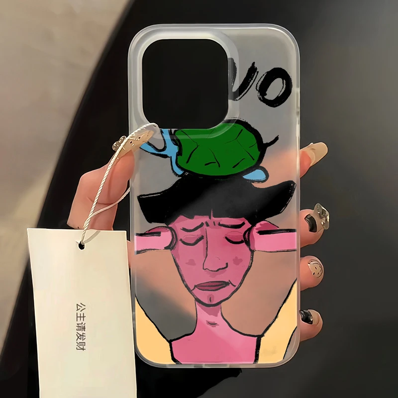 乌龟ON不苹果15PROMax_14_13_12透明夏天简约软iPhoneXR手机壳