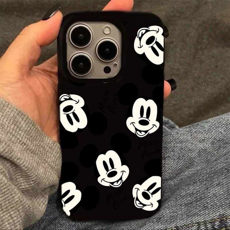 米老鼠头像适用苹果15手机壳iphone13亮面14promax新款12软11可爱