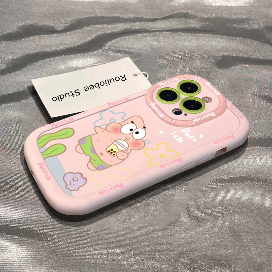 海绵大星泡芙壳适用于苹果15手机壳iphone13 14promax防摔12 11女