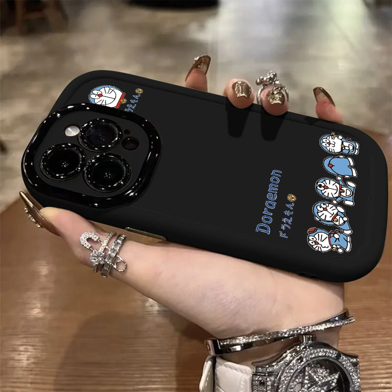 哆啦A梦适用苹果15手机壳iphone14promax全包12_11硅胶13_plus