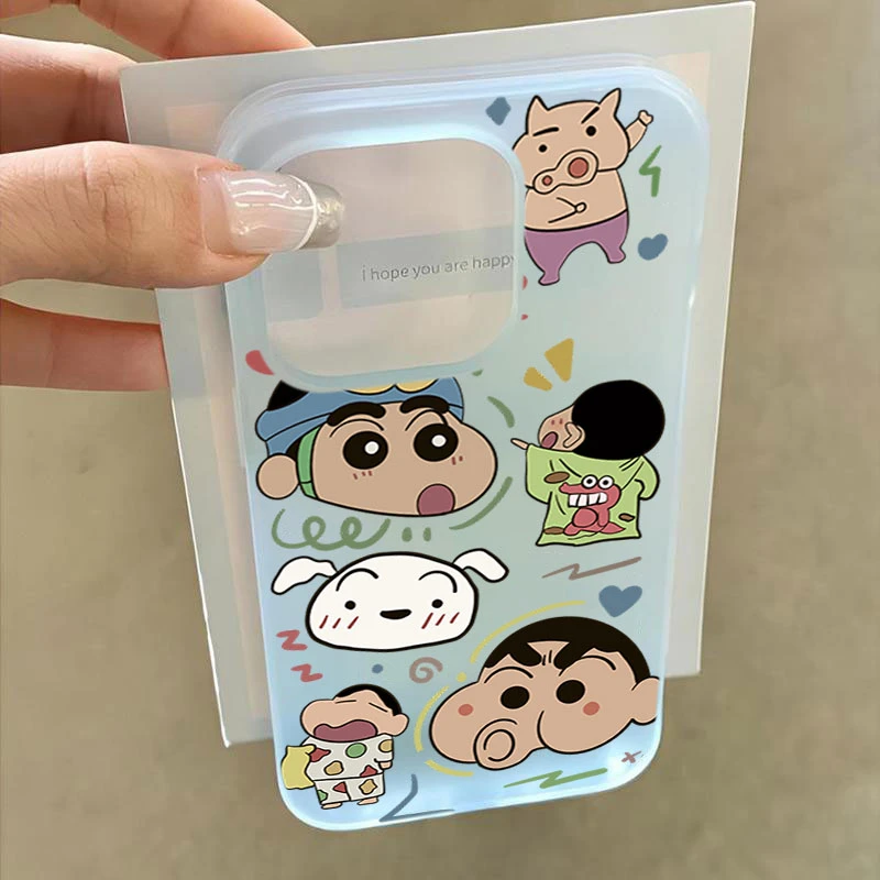 搞怪嘟嘴小新适用iphone16promax苹果15手机壳14PLUS软13幻影1211