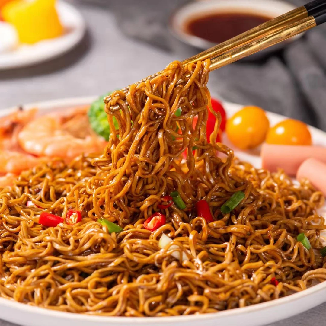 A荞麦面山药面方便面非油炸拌面泡面代餐主食粗粮面条整箱饱腹