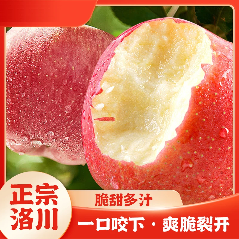【原产地直发】【特级果】正宗洛川红富士苹果应季苹果水果脆甜多汁
