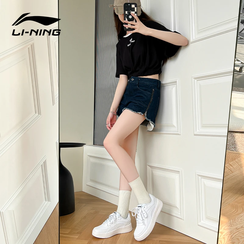 【七夕礼物】李宁女板鞋夏季新款正品运动透气日常休闲鞋小白鞋子女